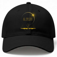Bigfoot August 12 2026 Total Solar Eclipse Baseball Cap Totality Sasquatch Cryptid Stargazer Memorabilia