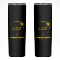 Bigfoot August 12 2026 Total Solar Eclipse Skinny Tumbler Totality Sasquatch Cryptid Stargazer Memorabilia