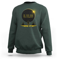Bigfoot August 12 2026 Total Solar Eclipse Sweatshirt Totality Sasquatch Cryptid Stargazer Memorabilia