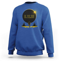 Bigfoot August 12 2026 Total Solar Eclipse Sweatshirt Totality Sasquatch Cryptid Stargazer Memorabilia