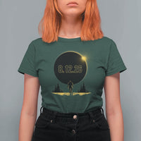Bigfoot August 12 2026 Total Solar Eclipse T Shirt For Women Totality Sasquatch Cryptid Stargazer Memorabilia