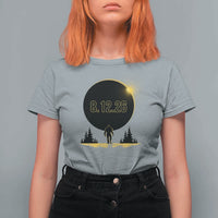 Bigfoot August 12 2026 Total Solar Eclipse T Shirt For Women Totality Sasquatch Cryptid Stargazer Memorabilia