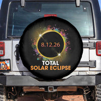 Colorful Paint Splatter 2026 Total Solar Eclipse Totality Astronomy Spare Tire Cover