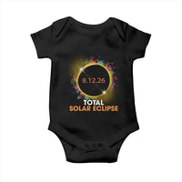 Colorful Paint Splatter 2026 Total Solar Eclipse Totality Astronomy Baby Onesie