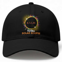Colorful Paint Splatter 2026 Total Solar Eclipse Totality Astronomy Baseball Cap