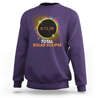 Colorful Paint Splatter 2026 Total Solar Eclipse Totality Astronomy Sweatshirt