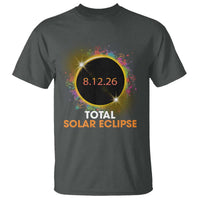 Colorful Paint Splatter 2026 Total Solar Eclipse Totality Astronomy T Shirt