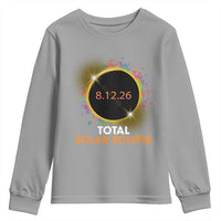 Colorful Paint Splatter 2026 Total Solar Eclipse Totality Astronomy Youth Sweatshirt