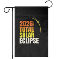 2026 Total Solar Eclipse August 12 Garden Flag Totality Modern Space Graphic