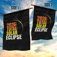 2026 Total Solar Eclipse August 12 Garden Flag Totality Modern Space Graphic