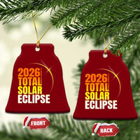 2026 Total Solar Eclipse August 12 Ceramic Ornament Totality Modern Space Graphic
