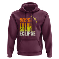 2026 Total Solar Eclipse August 12 Hoodie Totality Modern Space Graphic
