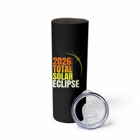 2026 Total Solar Eclipse August 12 Skinny Tumbler Totality Modern Space Graphic