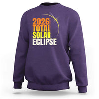 2026 Total Solar Eclipse August 12 Sweatshirt Totality Modern Space Graphic