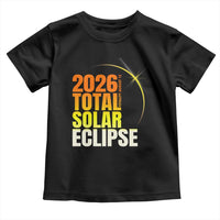 2026 Total Solar Eclipse August 12 Toddler T Shirt Totality Modern Space Graphic