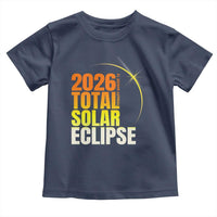 2026 Total Solar Eclipse August 12 Toddler T Shirt Totality Modern Space Graphic