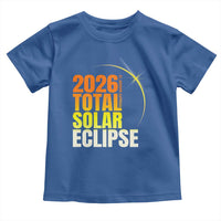 2026 Total Solar Eclipse August 12 Toddler T Shirt Totality Modern Space Graphic