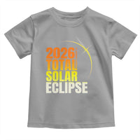 2026 Total Solar Eclipse August 12 Toddler T Shirt Totality Modern Space Graphic