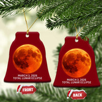 Blood Moon Total Lunar Eclipse March 3 2026 Ceramic Ornament Blood Moon Astronomy Souvenir Graphic