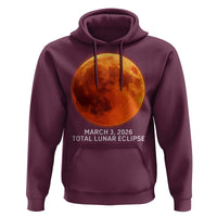 Blood Moon Total Lunar Eclipse March 3 2026 Hoodie Blood Moon Astronomy Souvenir Graphic