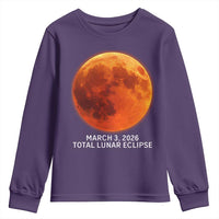 Blood Moon Total Lunar Eclipse March 3 2026 Youth Sweatshirt Blood Moon Astronomy Souvenir Graphic