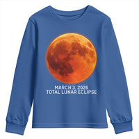 Blood Moon Total Lunar Eclipse March 3 2026 Youth Sweatshirt Blood Moon Astronomy Souvenir Graphic