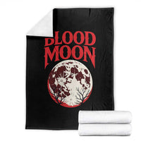 Retro Blood Moon Graphic Throw Blanket Mystic Celestial Gothic Astronomy Art