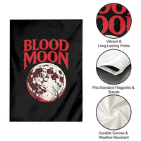 Retro Blood Moon Graphic Garden Flag Mystic Celestial Gothic Astronomy Art