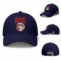 Retro Blood Moon Graphic Baseball Cap Mystic Celestial Gothic Astronomy Art