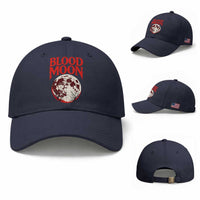 Retro Blood Moon Graphic Baseball Cap Mystic Celestial Gothic Astronomy Art