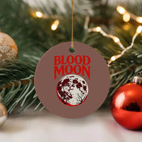 Retro Blood Moon Graphic Ceramic Ornament Mystic Celestial Gothic Astronomy Art