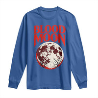 Retro Blood Moon Graphic Long Sleeve Shirt Mystic Celestial Gothic Astronomy Art