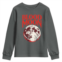 Retro Blood Moon Graphic Youth Sweatshirt Mystic Celestial Gothic Astronomy Art