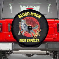 Funny Blood Moon Side Effects Wolf and Chihuahua Dog Humor Graphic Spare Tire Cover