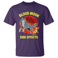 Funny Blood Moon Side Effects Wolf and Chihuahua Dog Humor Graphic T Shirt