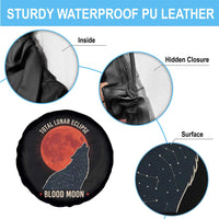Total Lunar Eclipse March 3 2026 Spare Tire Cover Constellation Wolf Souvenir Graphic