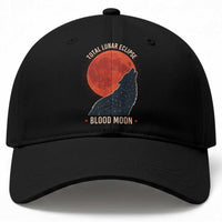 Total Lunar Eclipse March 3 2026 Baseball Cap Constellation Wolf Souvenir Graphic