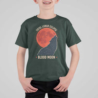 Total Lunar Eclipse March 3 2026 T Shirt For Kid Constellation Wolf Souvenir Graphic