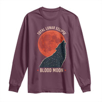 Total Lunar Eclipse March 3 2026 Long Sleeve Shirt Constellation Wolf Souvenir Graphic