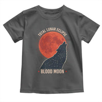 Total Lunar Eclipse March 3 2026 Toddler T Shirt Constellation Wolf Souvenir Graphic