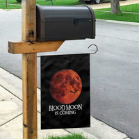 Blood Moon Is Coming Spooky Halloween Garden Flag Flying Bats Gothic Dark Horror Graphic