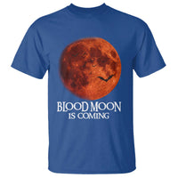 Blood Moon Is Coming Spooky Halloween T Shirt Flying Bats Gothic Dark Horror Graphic