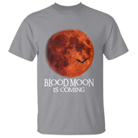 Blood Moon Is Coming Spooky Halloween T Shirt Flying Bats Gothic Dark Horror Graphic