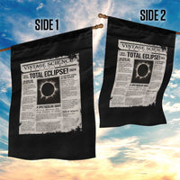 Retro Vintage Science Magazine Total Solar Eclipse 2024 Garden Flag Historic Totality Astronomy Geek Memorabilia