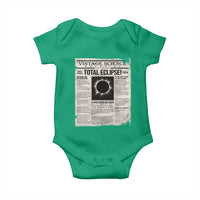 Retro Vintage Science Magazine Total Solar Eclipse 2024 Baby Onesie Historic Totality Astronomy Geek Memorabilia