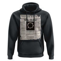Retro Vintage Science Magazine Total Solar Eclipse 2024 Hoodie Historic Totality Astronomy Geek Memorabilia