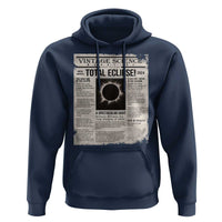 Retro Vintage Science Magazine Total Solar Eclipse 2024 Hoodie Historic Totality Astronomy Geek Memorabilia