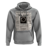 Retro Vintage Science Magazine Total Solar Eclipse 2024 Hoodie Historic Totality Astronomy Geek Memorabilia