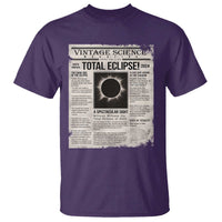Retro Vintage Science Magazine Total Solar Eclipse 2024 T Shirt Historic Totality Astronomy Geek Memorabilia