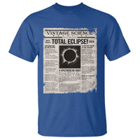 Retro Vintage Science Magazine Total Solar Eclipse 2024 T Shirt Historic Totality Astronomy Geek Memorabilia